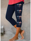 cheap Independence Day Bottoms-Women&#039;s Patriotic  Leggings Capri Pants High Elasticity Streetwear Full Length High WaistPantsEaster Flag Printing Thermal Warm Breathable Soft Outdoor Daily Black Grey