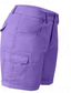 ieftine Pantaloni din bumbac simplu-Pentru femei chinez Pantaloni Scurți De Bază Casual Scurt Talie medie Simplu Buzunar Confort Exterior Micro-elastic Vacanță Stradă Zilnic Negru Mov Trifoi Kaki Vară Fit regulat