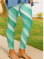 cheap Art&amp;Design Print-Women&#039;s Leggings Vacation Vintage Ethnic Style Full Length High Waist Graphic Abstract 3D Print Quick Dry Breathability Soft Stretchy Outdoor Home Causal Black Yellow Pink Blue Fall Slim Fit