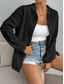 cheap Coats &amp; Trench Coats-Women&#039;s Casual Jacket Breathable Comfortable Zipper Casual Plain Vacation Street Casual Daily Wear Zipper Regular Hooded Regular Fit Long Sleeve Outerwear Black White Purple Summer Spring