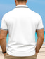 baratos Polo havaiano masculino-Homens Gráfico Pólo Manga Curta Colarinho polo Férias Moderna Roupa Esportiva Casual / Diário Impressão 3D Botões Verão Rubi Vermelho Cinzento Branco