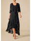 cheap Cocktail Dress-Women&#039;s Maxi Dress Ruffle Dress Elegant Wedding Wedding Guest Evening Party Floral Sleeveless U Neck Black Summer Spring