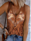 cheap Boho Tank Top-Women&#039;s Camisole Tank Top Graphic Bohemia Vintage Stylish Sleeveless Sleeveless V Neck Crop Tops Daily Print Green Khaki Summer Spring