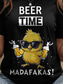 cheap Humor&amp;Quotes tee-Oktoberfest Women&#039;s T Shirt Graphic Animal Letter Vintage Stylish Classic Short Sleeve Crew Neck Round Neck Regular Tops Daily Weekend Print Black White Yellow Red Blue Summer Spring