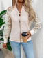 cheap Bomber Jacket-Women&#039;s Bomber Jacket Comfortable Breathable Lace Patchwork Zipper Pocket Elegant Casual Plain Vacation Street Casual Daily Wear Zipper Regular Stand Collar Regular Fit Long Sleeve Outerwear Black