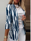 cheap Blazers &amp; Suits-Women&#039;s Blazer Comfortable Breathable Pocket Print Casual Geometric Office Street Casual Daily Wear Open Front Regular Turndown Regular Fit Long Sleeve Outerwear Black White Pink Summer Spring