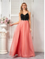 cheap PINK-A-Line Quinceanera Dresses Elegant Dress Formal Wedding Floor Length Sleeveless Spaghetti Strap Tulle Backless with Pleats 2025