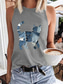 cheap Animals Tank Top-Women&#039;s Tank Top Graphic Dragonfly Stylish Casual Sleeveless Crew Neck Regular Tops Daily Print Black White Pink Navy Blue Blue Summer Spring