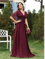levne zelená-A-Linie Šaty na quinceanera Elegantní šaty formální svatba Různé délky Krátký rukáv V výstřih Šifon bez zad s sklady Aplikace