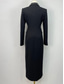 preiswerte Smokingkleider-Damen Smokingkleid Mantel Formell Hochzeitsgast Formeller Abend Satin Elegant Langarm Knöchellänge Hemdkragen Doppelreihig