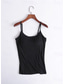 cheap Plain Tank Top-Women&#039;s Camisole Tank Top Solid Color Daily Casual Sleeveless Strap Regular Tops Daily Black White Pink Purple Fuchsia Summer
