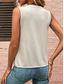 economico Canotta Semplice-Per donna Canotta a canotta Tinta unica Quotidiano Casual Senza Maniche Scollo a V Top Regolari Quotidiano Viola Verde Albicocca Grigio Estate Primavera
