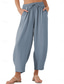 cheap Pants-Women&#039;s Chinos Fashion Streetwear Basic Full Length High Waist Plain Pocket Elastic Waistband Comfy Soft Comfortable Micro-elastic Outdoor Street Blue Brown Khaki Light Blue Summer Spring Loose Fit