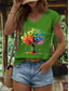 cheap Floral Tank Top-Women&#039;s Floral Graphic Butterfly Camisole Tank Top Vintage Stylish Classic Sleeveless Short Sleeve V Neck Regular Tops Daily Print Black White Pink Red Blue Summer Spring