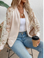 cheap Bomber Jacket-Women&#039;s Bomber Jacket Comfortable Breathable Lace Patchwork Zipper Pocket Elegant Casual Plain Vacation Street Casual Daily Wear Zipper Regular Stand Collar Regular Fit Long Sleeve Outerwear Black