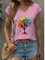 cheap Floral Tank Top-Women&#039;s Floral Graphic Butterfly Camisole Tank Top Vintage Stylish Classic Sleeveless Short Sleeve V Neck Regular Tops Daily Print Black White Pink Red Blue Summer Spring