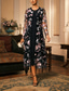cheap Coats &amp; Trench Coats-Women&#039;s Coat Breathable Lace Embroidered Elegant Floral Formal Wedding Party Long Crewneck Loose Fit Long Sleeve Outerwear Gray Pink Black Burgundy Summer Spring