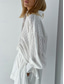 abordables Ensembles-Femmes Mode Streetwear Quotidien Ensembles de Shorts manche longue Col de chemise Couleur Unie Occasionnel Quotidien Tenue quotidienne Blanche Rose Claire Bleu Été Coupe Ample