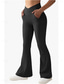 baratos Leggings lisas-Mulheres Leggings Roupa Esportiva Comprimento total Cintura Alta Tecido Cintura elástica Confortável Macio Com Stretch Ioga Preto Branco Café Cinzento Verão Primavera Fino
