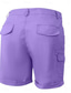 ieftine Pantaloni din bumbac simplu-Pentru femei chinez Pantaloni Scurți De Bază Casual Scurt Talie medie Simplu Buzunar Confort Exterior Micro-elastic Vacanță Stradă Zilnic Negru Mov Trifoi Kaki Vară Fit regulat
