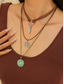 ieftine Colier de damă-Set de colier boho cu talismane stratificate pentru femei – pandantive multistrat cu ochi rău, soare și stea și choker cu mărgele, pentru modă spirituală, festivaluri și purtare zilnică