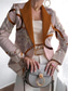 cheap Blazers &amp; Suits-Women&#039;s Blazer Comfortable Breathable Print Casual Geometric Office Street Casual Daily Wear Open Front Regular Notch Lapel Regular Fit Long Sleeve Outerwear White Pink Blue Spring Fall