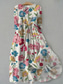 abordables Robe Fleurie-Femmes Robe Midi Robe fourreau Occasionnel Quotidien Coupe régulière Fleuri Graphique Demi Manches Col de chemise Rose Claire Bleu Vert Abricot Été Printemps