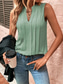economico Canotta Semplice-Per donna Canotta a canotta Tinta unica Quotidiano Casual Senza Maniche Scollo a V Top Regolari Quotidiano Viola Verde Albicocca Grigio Estate Primavera