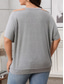 tanie T-shirty w rozmiarze plus-Damskie Duży rozmiar Najfatalniejszy Podkoszulek Graficzny Litera Krótki rękaw W serek Codzienny Codzienny Poliester Lato Wiosna Czarny Khaki