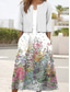 cheap Floral Dress-Women&#039;s Dress Set Midi Dress A Line Dress Party Cocktail Floral Print Half Sleeve V Neck Wedding Guest Daily White Red Green Summer Spring Loose Fit