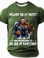 cheap Men&#039;s Funny T shirts-Oktoberfest Men&#039;s German T Shirt Short Sleeve T shirt 3D Print Crew Neck Shirt Exaggerated Designer Party Street Casual Black Blue Green Summer Spring All Seasons Clothing Apparel S M L XL XXL XXXL