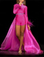preiswerte Kleider für die Blumenmädchen-Jumpsuits Kurz-/Mini Blumenmädchen Kleid Feder Kleid Geburtstag Mädchen Süßes Abschlussballkleid Satin mit Federn/Fell Disco Passform 3-16 Jahre Kleid zum Beeindrucken 2025