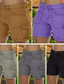 ieftine Pantaloni din bumbac simplu-Pentru femei chinez Pantaloni Scurți De Bază Casual Scurt Talie medie Simplu Buzunar Confort Exterior Micro-elastic Vacanță Stradă Zilnic Negru Mov Trifoi Kaki Vară Fit regulat