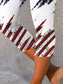 cheap Independence Day Bottoms-Women&#039;s Patriotic  Leggings Beach Shorts Vacation Vintage Fashion Calf-Length High Waist Pants Graphic Flag American Flag Printing Stretchy Formal Vacation Street