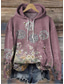 abordables Sweats à capuche-Femmes Sweat à capuche Graphique ancien Mode Western manche longue À capuche Hauts Réguliers Rue Tenue Quotidienne Fête Imprimé Poche Avant Blanche Jaune Gris foncé Rouge Marron Automne Hiver