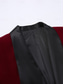 billige Blazere for menn-herre fløyelsblazerjakke festkveldsklær smokinger elegant varm høst &amp;vinter ensfarget enkeltspent blazer med én knapp i burgunder