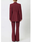 preiswerte Damenanzüge-Damen 2-teilige Anzüge Formell Hochzeitsgast Elegant Minimalistisch Lässig Langarm Bodenlang Peak Revers Einreihig