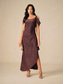 cheap Cocktail Dress-Women&#039;s Long Dress Maxi Dress Party Dress Bodycon Elegant Party Birthday Club Regular Fit Plain Sleeveless Straps Maroon Summer