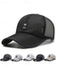 abordables Chapeaux pour hommes-Casquette de baseball en maille respirante pour homme avec visière incurvée – chapeau d'été léger et réglable pour les sports de plein air, la randonnée et les vêtements décontractés