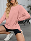 cheap Plain Tops-Women&#039;s Blouse Solid Color Stylish Casual Long Sleeve Crew Neck Regular Tops Daily Pink Blue Khaki Gray Summer Spring