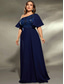 preiswerte Semi-formal / Cocktail-A-Linie Abendkleid Elegantes Kleid Formelle Hochzeit Bodenvoll Kurzarm Eine Schulter Satin mit Falten