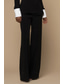 cheap Mom&#039;s Pant Suits-Black and White Two Piece Jumpsuit / Pantsuit Pantsuit Mother of the Bride Pant Suit Elegant Vintage Simple Shawl Lapel Floor Length Crepe Stretch Fabric Long Sleeve with Buttons Color Block 2025
