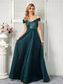 cheap BLUE-A-Line Quinceanera Dresses Elegant Dress Formal Wedding Floor Length Sleeveless Spaghetti Strap Polyester V Back with Pleats 2025