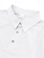 voordelige Vakantie-Voor heren Poloshirts Golfshirt Buiten Alledaagse kleding Revers Korte mouw Modieus Hawaii Effen 2-stuks Zomer Normale pasvorm Zwart Wit Marineblauw Khaki Leger Groen Licht Luchtblauw Poloshirts