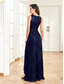 cheap Semi-formal / Cocktail-A-Line Quinceanera Dresses Elegant Dress Formal Wedding Asymmetrical Sleeveless V Neck Sequined with Sequin