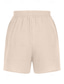 cheap Plain Cotton Linen Pant-Women&#039;s Chinos Shorts Basic Casual Short Medium Waist Plain Pocket Drawstring Comfort Outdoor Micro-elastic Vacation Street Daily Navy Black Beige Summer Spring Regular Fit