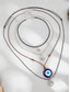 ieftine Colier de damă-Set de colier boho cu talismane stratificate pentru femei – pandantive multistrat cu ochi rău, soare și stea și choker cu mărgele, pentru modă spirituală, festivaluri și purtare zilnică