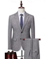 cheap Formal Suits-Men&#039;s Wool Tweed Suits Wedding Business Herringbone Suits Brown Grey Retro Formal Tailored Fit 3 Piece Single Breasted Two-buttons