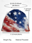 ieftine Accesorii-United States 250th Anniversary Women's American Flag Printed Toque Hat Neck Gaiter Dual Use - Patriotic style soft polyester one size fits most outdoor activities and Fourth of July celebrations