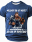 cheap Men&#039;s Funny T shirts-Oktoberfest Men&#039;s German T Shirt Short Sleeve T shirt 3D Print Crew Neck Shirt Exaggerated Designer Party Street Casual Black Blue Green Summer Spring All Seasons Clothing Apparel S M L XL XXL XXXL